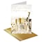 Better Office Products Wedding Congratulations Card W/Gold Shimmer Env, 5in. x 7in. Metallic Gold Foil, High Gloss, 1 Pc 64634 - alternate 1